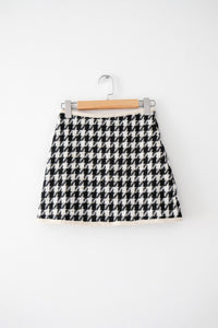 HOUNDE POINT CHECK MINI SKIRT