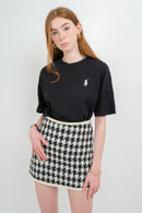 HOUNDE POINT CHECK MINI SKIRT