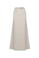 CASALINE LINEN SKIRT - GREY