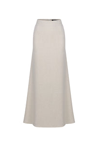 CASALINE LINEN SKIRT - GREY