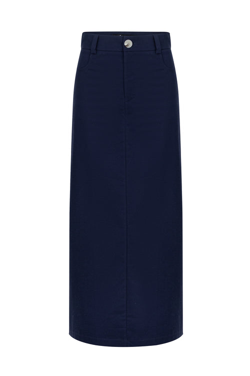 JACINÉ MAXI SKIRT - DARK BLUE