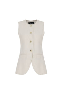 Charles Waistcoat Top Grey