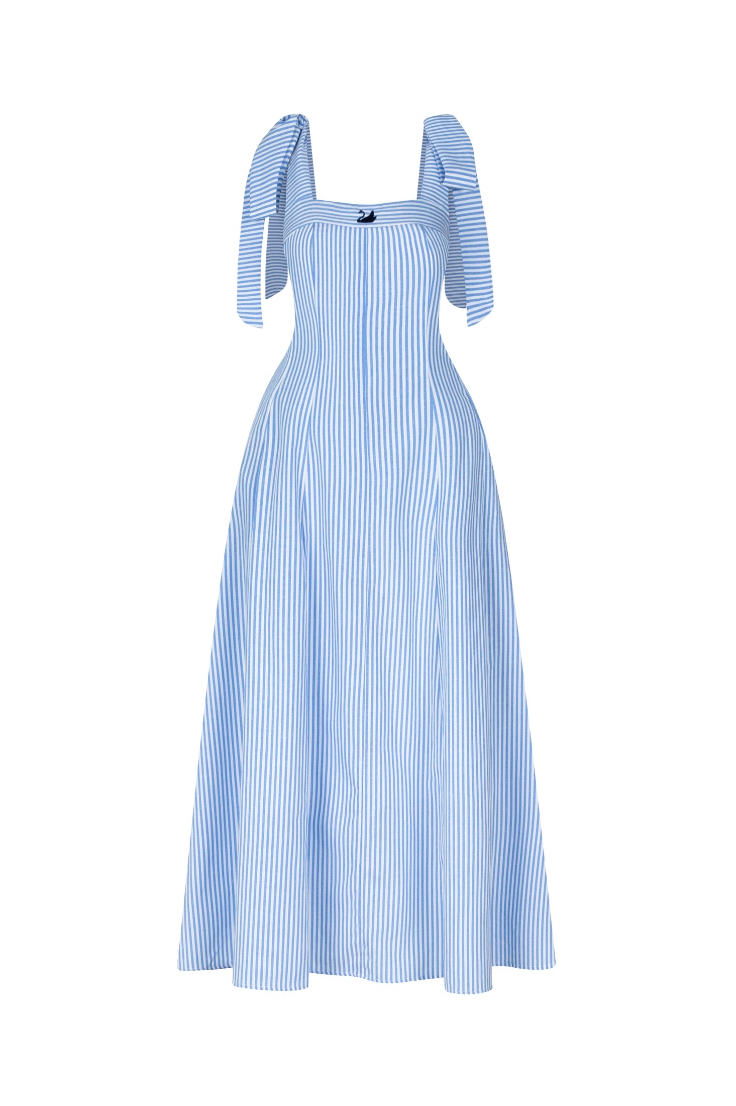 CAMIRA DRESS - STRIPED BLUE