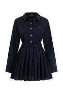 MONETTE MINI DRESS - DARK BLUE
