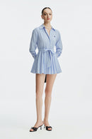 MONETTE MINI DRESS - STRIPED BLUE