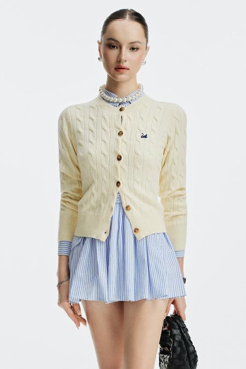 MONETTE MINI DRESS - STRIPED BLUE