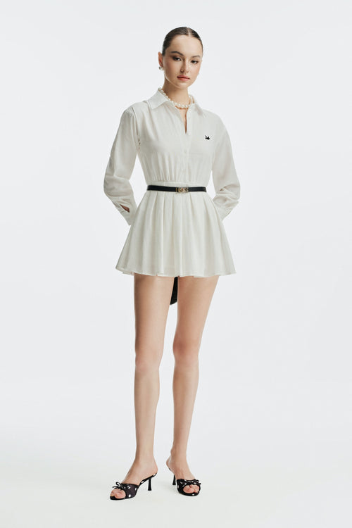 MONETTE MINI DRESS - WHITE