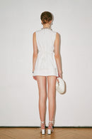 Charles Waistcoat Top White