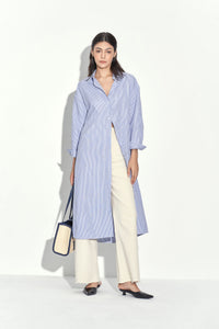 THE ROW STRIPED SHIRT DRESS