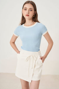 EMILIA LINEN MINI SKIRT