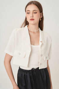 BEDINA CROP TWEED JACKET