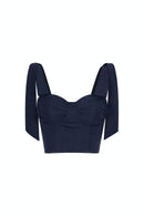 ROURE TOP - DARK BLUE