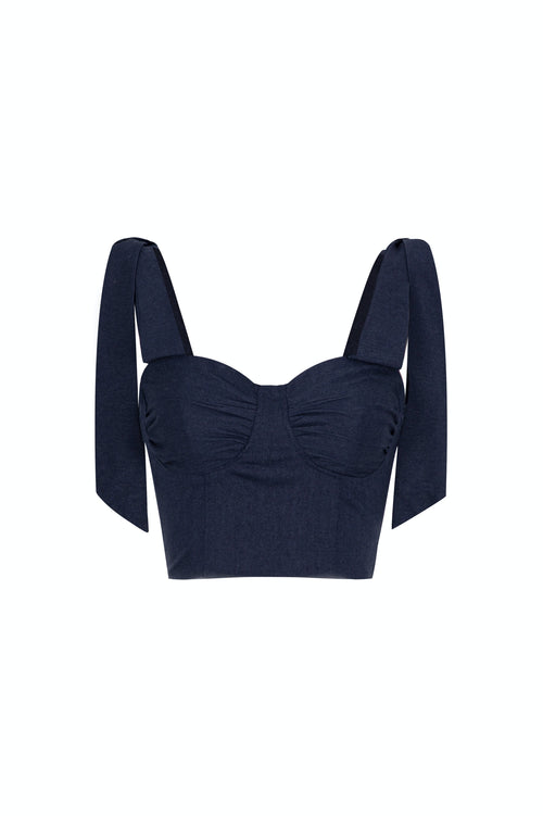 ROURE TOP - DARK BLUE
