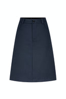 CLAIRE 55CM MIDI SKIRT - DARK BLUE
