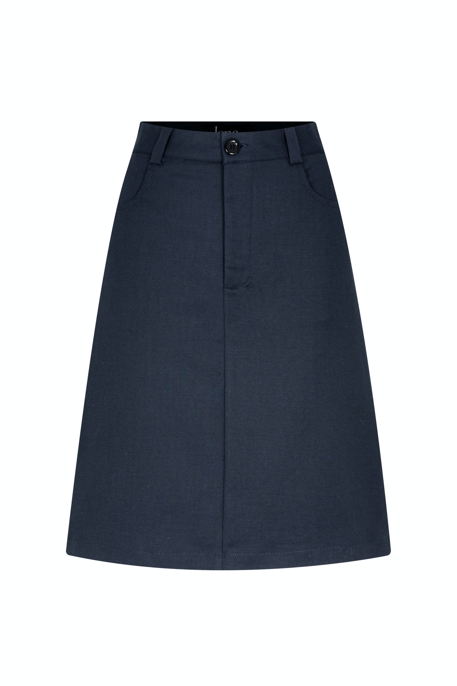 CLAIRE 55CM MIDI SKIRT - DARK BLUE