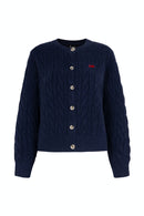 LANA KNIT 24 CARDIGAN OUTER - DEEP BLUE