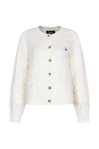 LANA KNIT 24 CARDIGAN OUTER - CREAM