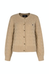 LANA KNIT 24 CARDIGAN OUTER - BROWN