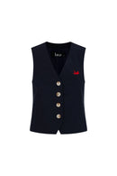 CELLIÈ GILE TOP - DARK BLUE