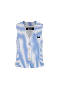 CELLIÈ GILE TOP - BLUE