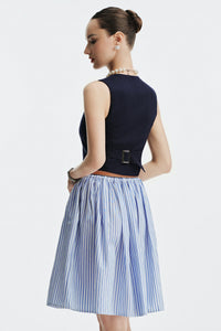 CELLIÈ GILE TOP - DARK BLUE