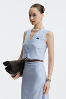 CELLIÈ GILE TOP - BLUE