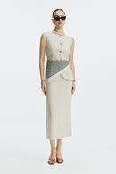 CHARLES WAISTCOAT TOP - GREY