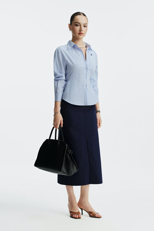 JACINÉ MAXI SKIRT - DARK BLUE