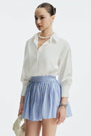 JACINE 40CM MINI SKIRT - BLUE