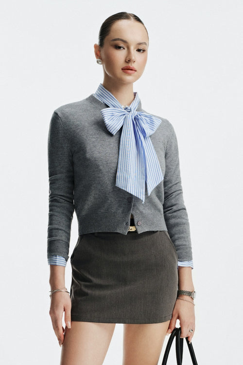 CLARA MINI SKIRT - GREY