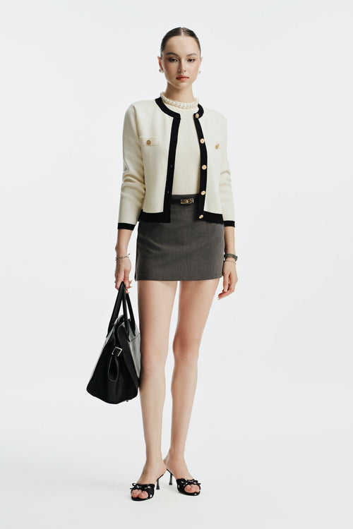 CLARA MINI SKIRT - GREY