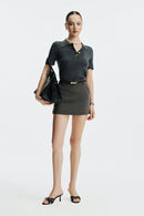 CLARA MINI SKIRT - GREY