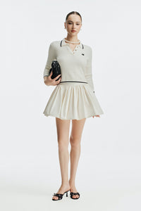 JACINE 40CM MINI SKIRT - WHITE