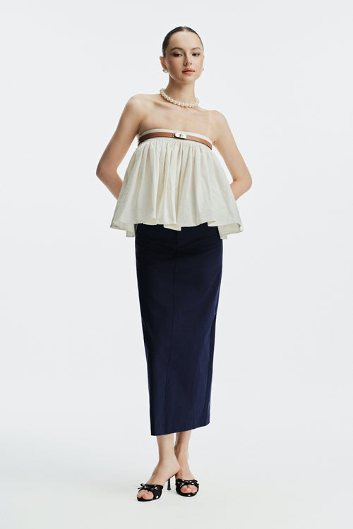 JACINÉ MAXI SKIRT - DARK BLUE