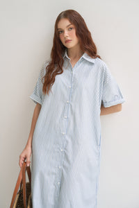 BLOUDÈ STRIPED SHIRT DRESS