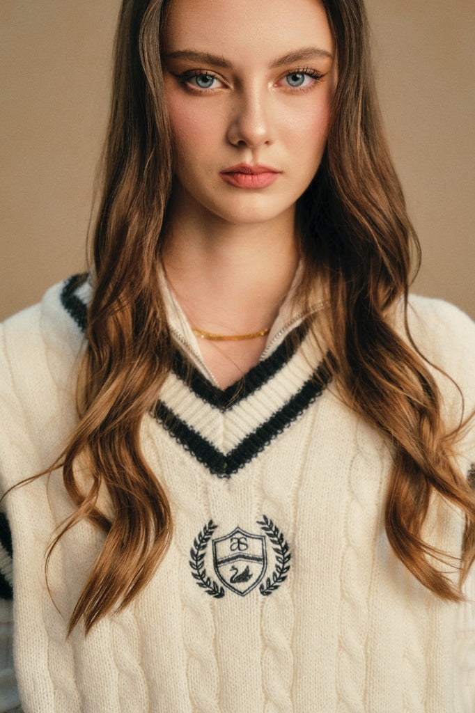 LOUISE KNIT GILE TOP