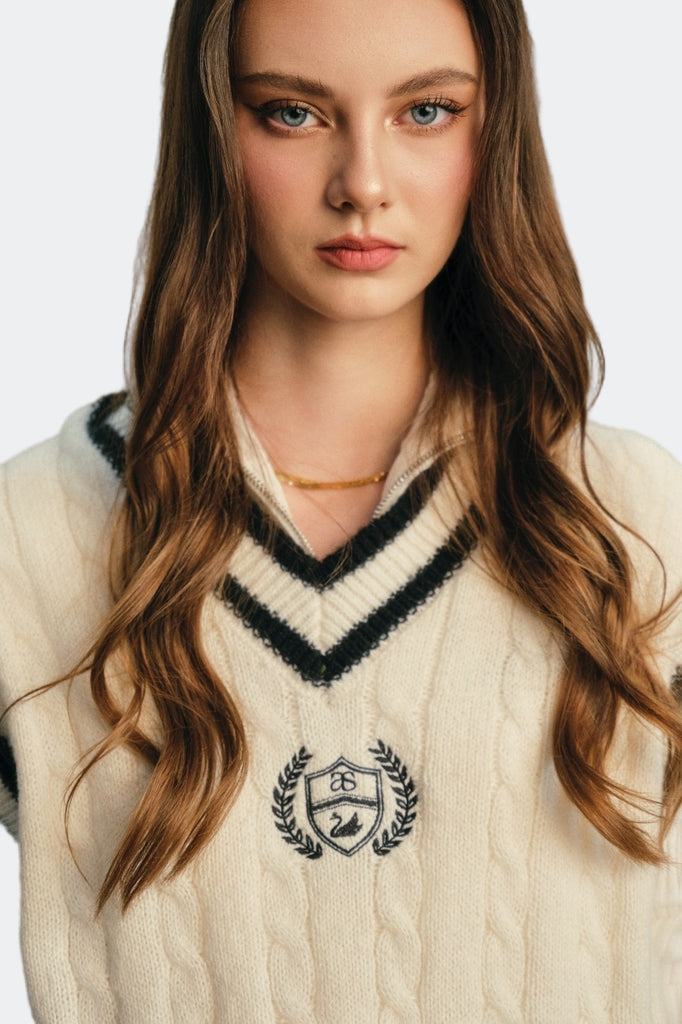 LOUISE KNIT GILE TOP