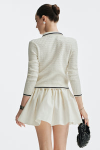 PEARS KNIT TOP - WHITE