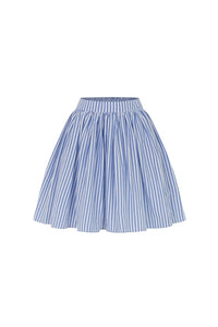 JACINE 40CM MINI SKIRT - STRIPED BLUE