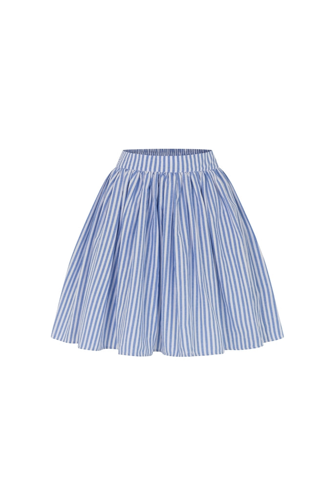 JACINE 40CM MINI SKIRT - STRIPED BLUE