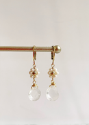 Boucles d'oreilles percées avec fermoir à levier et perles